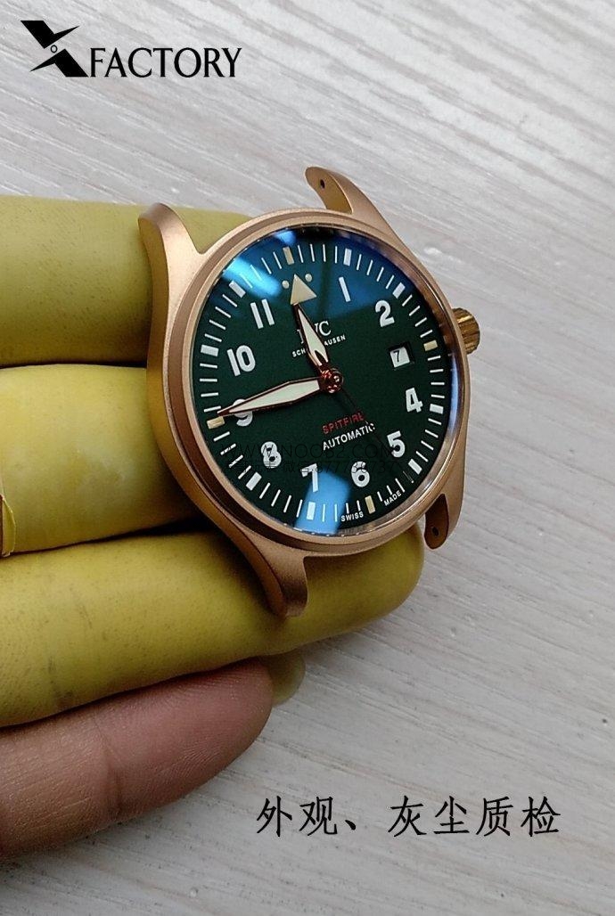 2019 ilk çıkış XF Factory IWC Pilot Bronz Spitfire IW326802 üretim işçiliği detaylı incelemesi — 5. fotoğraf