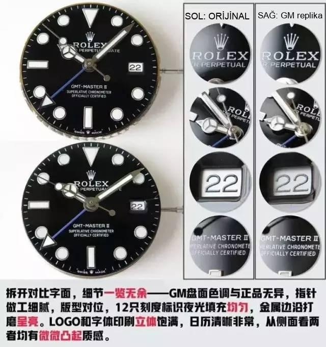 2019GM Factory Rolex GMT mavi-siyah bezel 904L Oyster çelik kol saati göz kamaştırıyor! — 16. fotoğraf