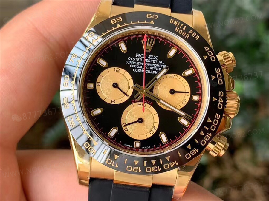 2020 yeni ürün N4130 altın Daytona kauçuk kayış model m116518ln-0047 — 2. fotoğraf