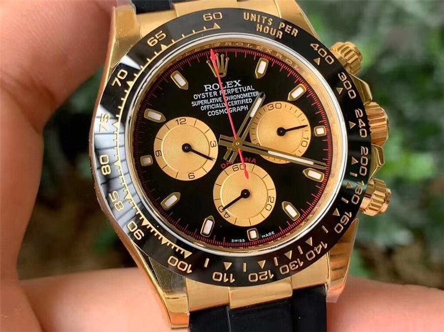 2020 yeni ürün N4130 altın Daytona kauçuk kayış model m116518ln-0047 — 3. fotoğraf