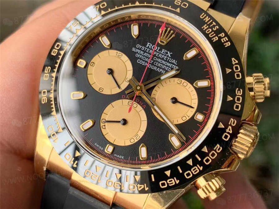 2020 yeni ürün N4130 altın Daytona kauçuk kayış model m116518ln-0047 — 5. fotoğraf