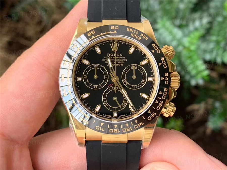 2020 yeni ürün N4130 altın Daytona kauçuk kayış modeli m116518ln-0043 — 1. fotoğraf