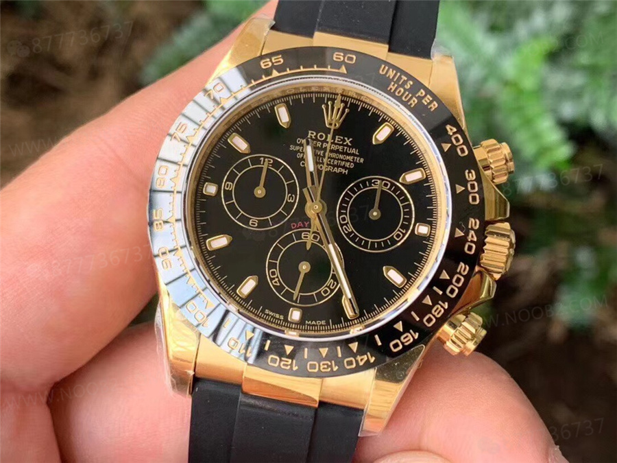 2020 yeni ürün N4130 altın Daytona kauçuk kayış modeli m116518ln-0043 — 3. fotoğraf