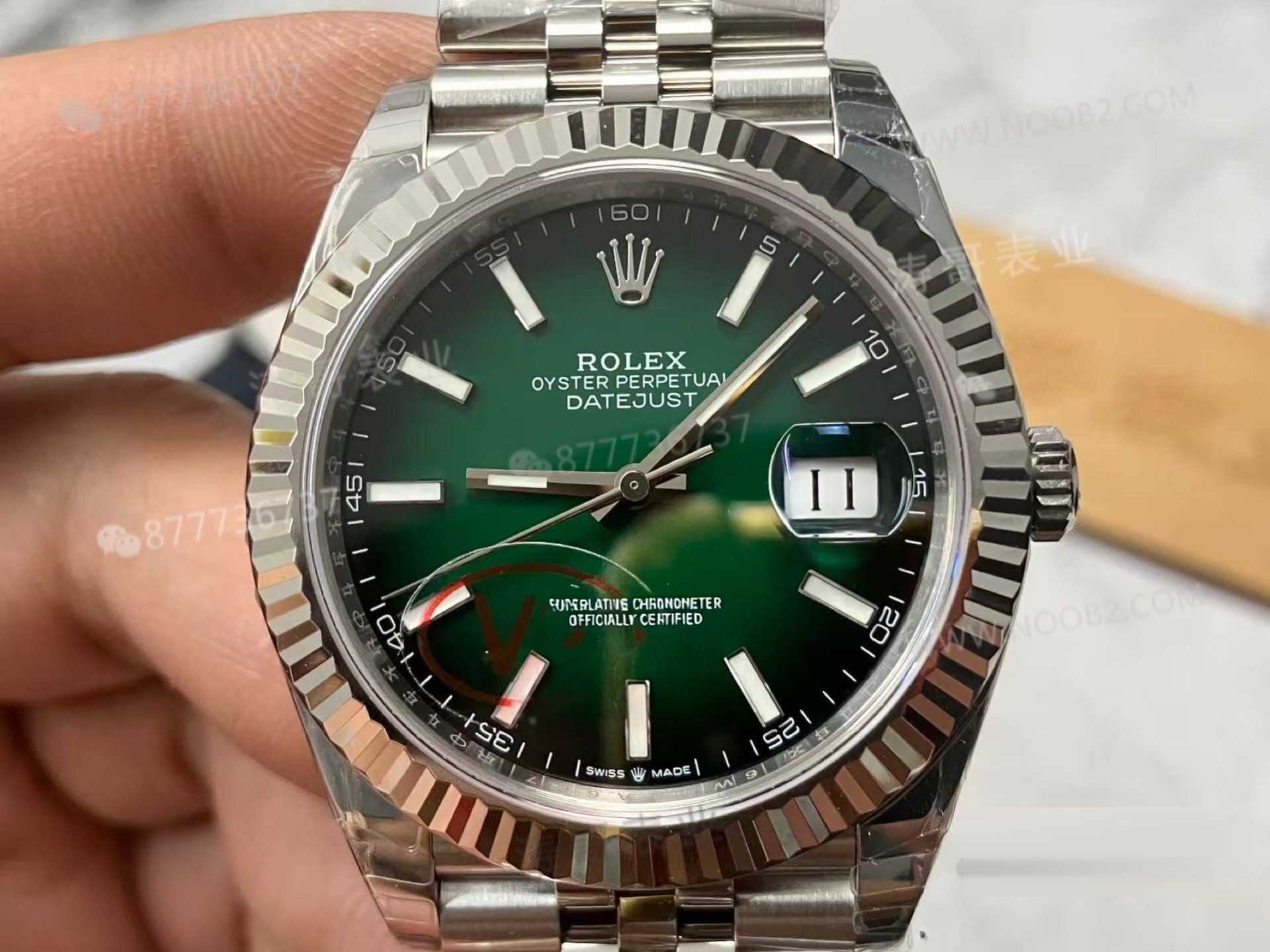 2026 yeni VS Factory Rolex degrade dumanlı yeşil 41 Datejust işçiliği nasıl? — 4. fotoğraf