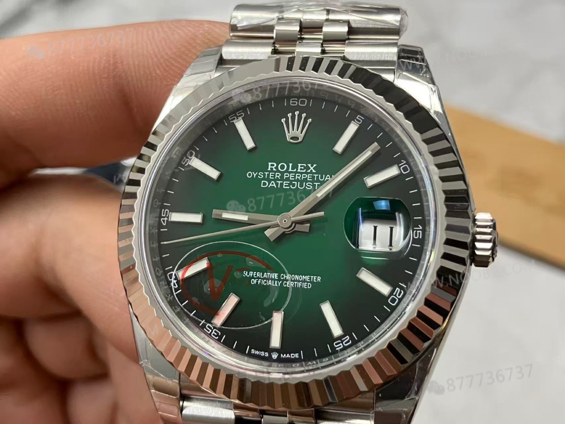 2026 yeni VS Factory Rolex degrade dumanlı yeşil 41 Datejust işçiliği nasıl? — 5. fotoğraf