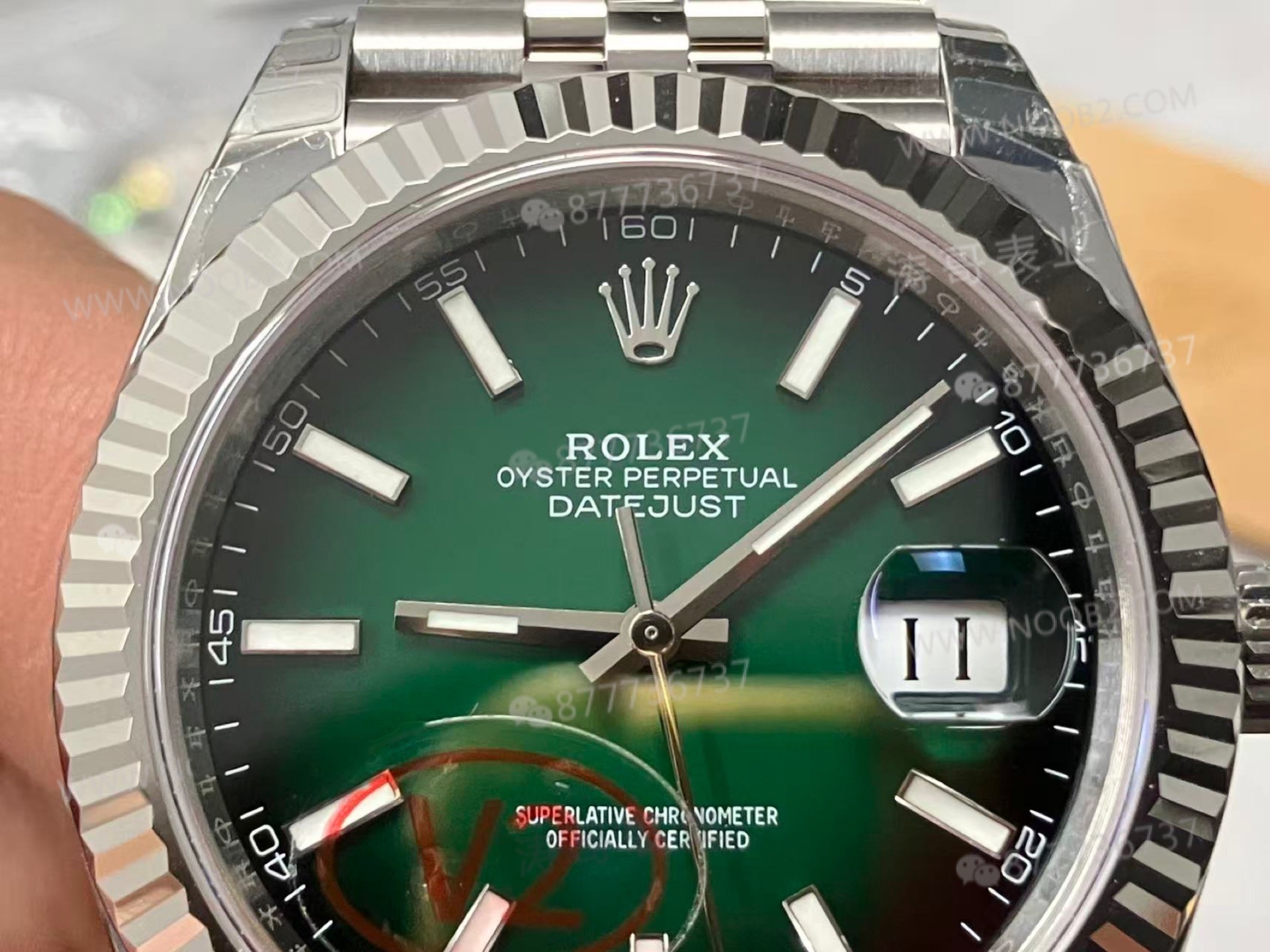 2026 yeni VS Factory Rolex degrade dumanlı yeşil 41 Datejust işçiliği nasıl? — 6. fotoğraf