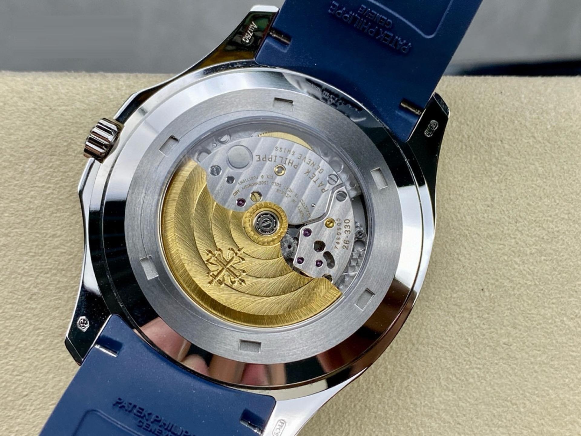 3K Factory Patek Philippe 5168 Mavi Aquanaut 330 Mekanizma — 7. fotoğraf