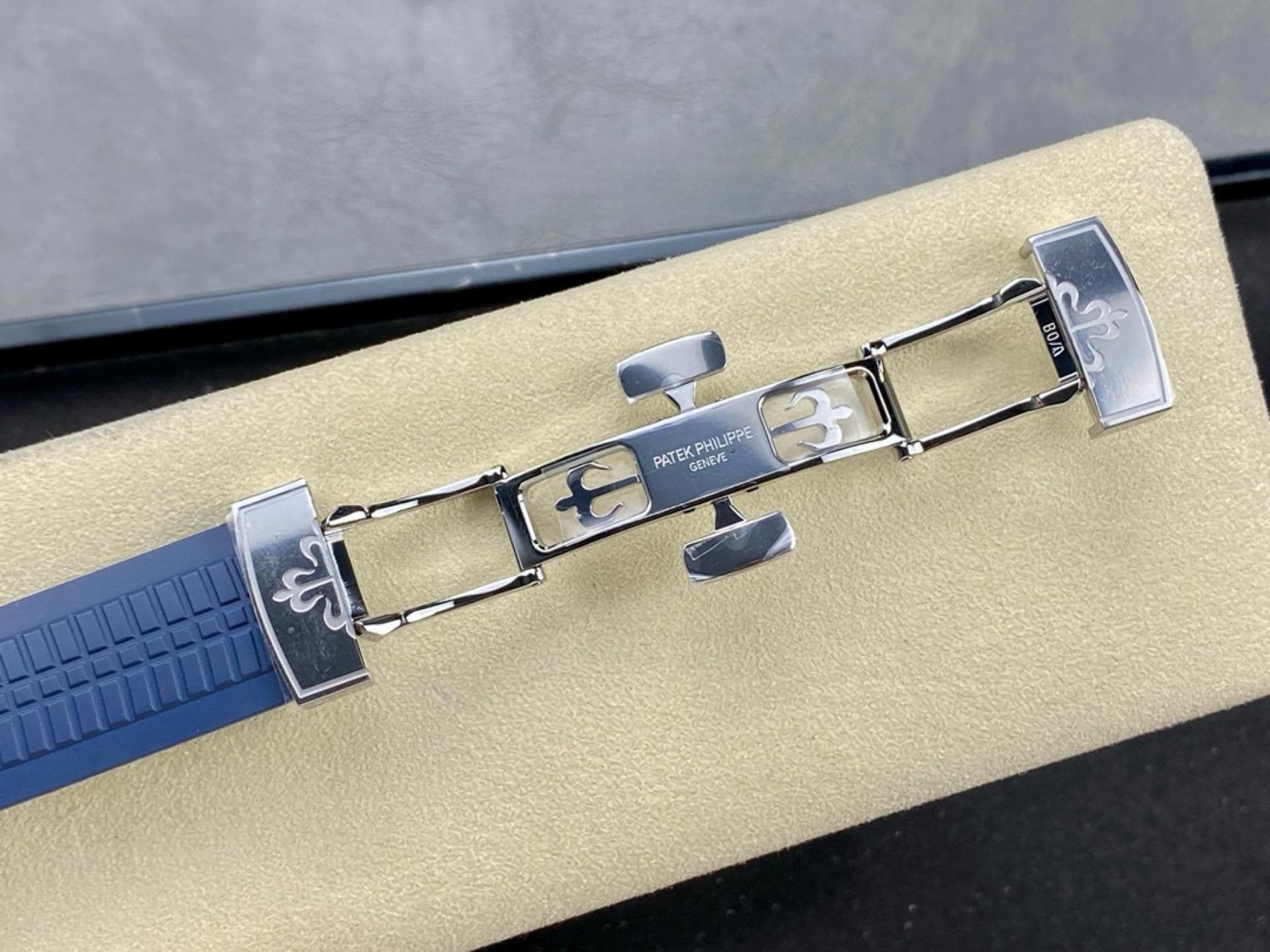 3K Factory Patek Philippe 5168 Mavi Aquanaut 330 Mekanizma — 8. fotoğraf