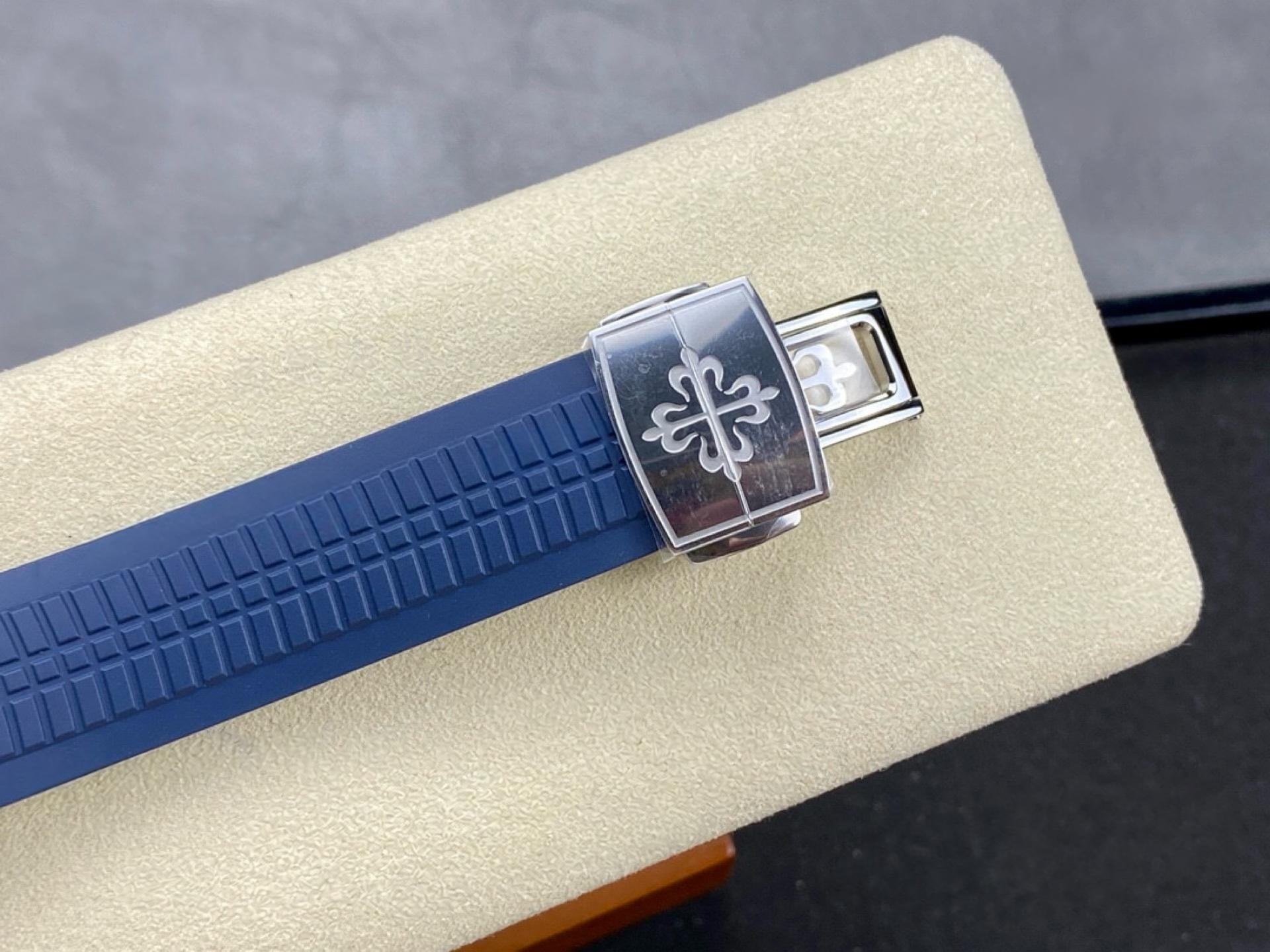 3K Factory Patek Philippe 5168 Mavi Aquanaut 330 Mekanizma — 9. fotoğraf