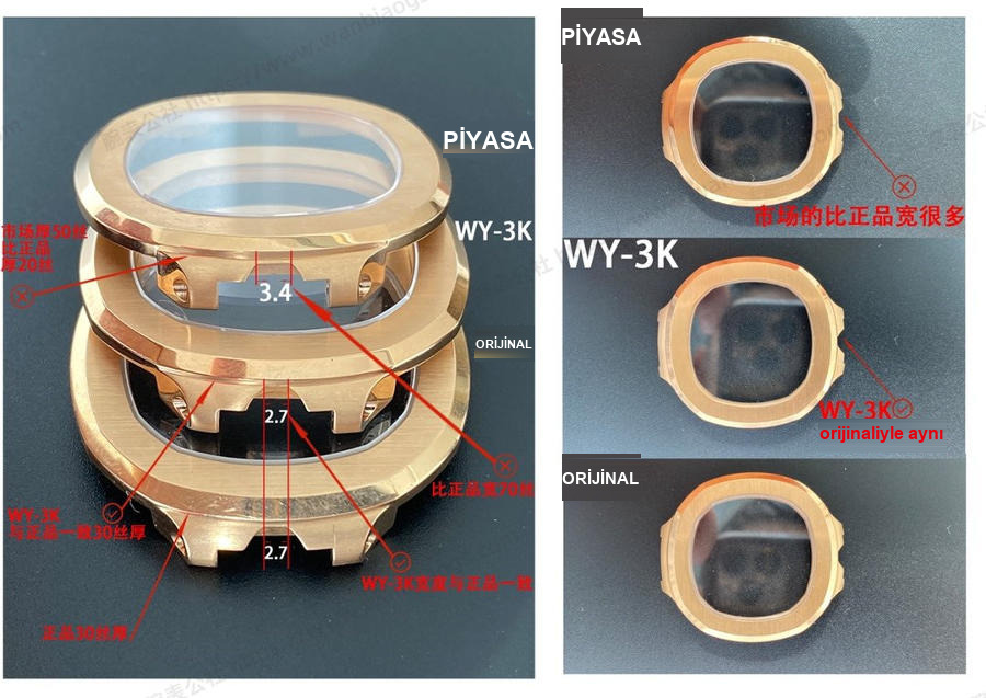 3K Factory Patek Philippe PP spor-zarafet serisi 5711/1A 010 saatin karşılaştırmalı incelemesi — 4. fotoğraf