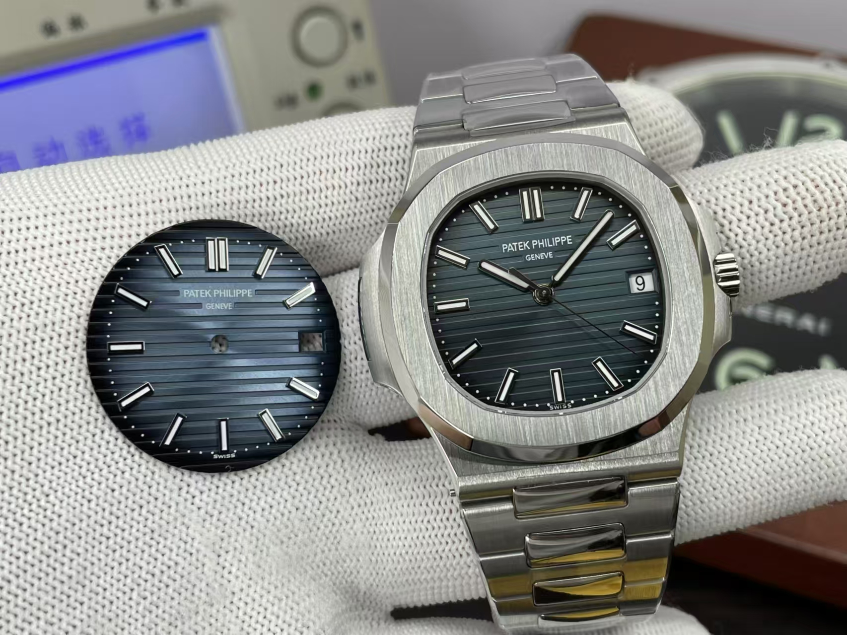 3K Nautilus 5711 Kadranını SW Kadran ve Akrep-Yelkovanla Değiştirme İşi — 9. fotoğraf