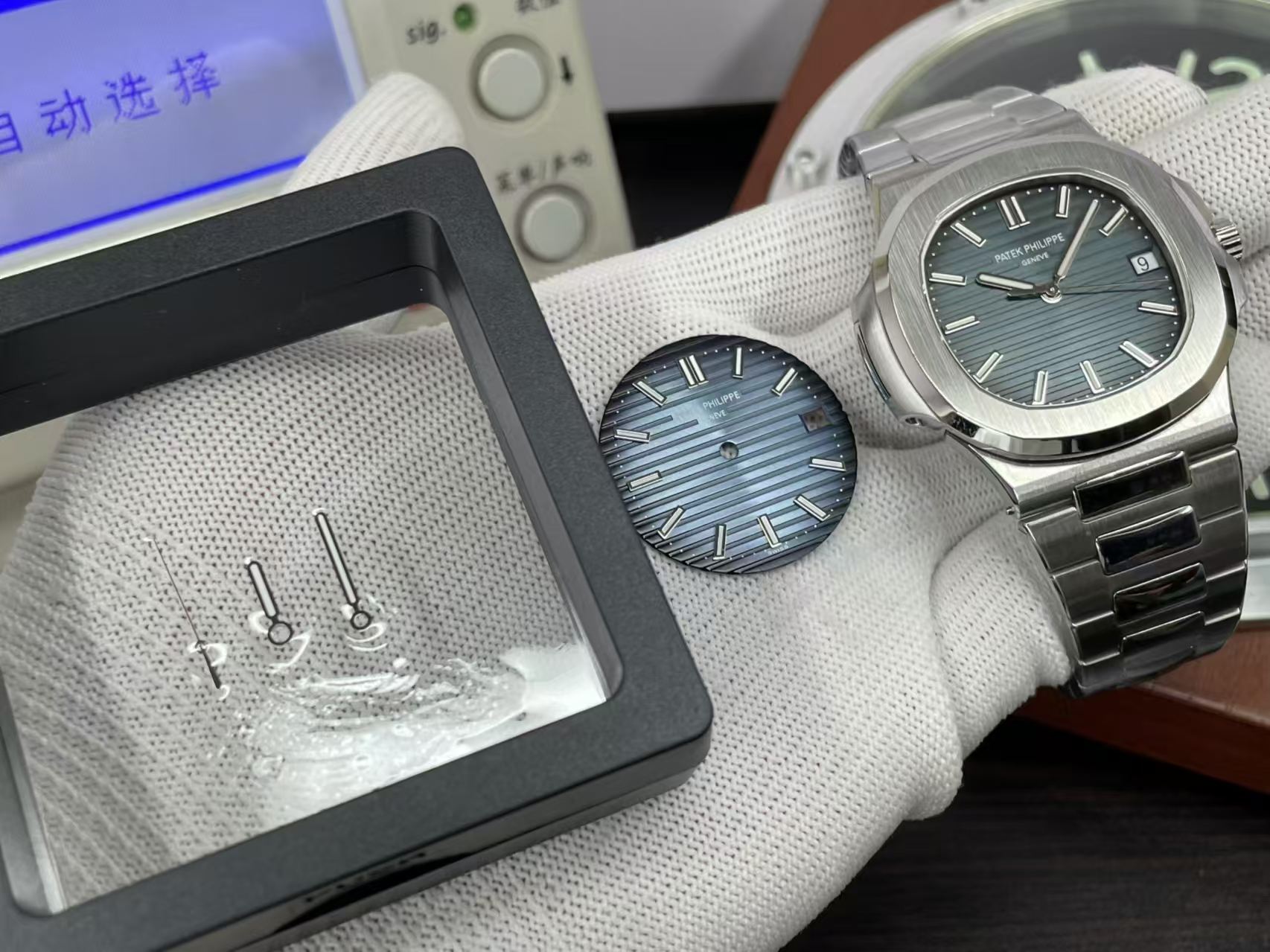 3K Nautilus 5711 Kadranını SW Kadran ve Akrep-Yelkovanla Değiştirme İşi — 15. fotoğraf