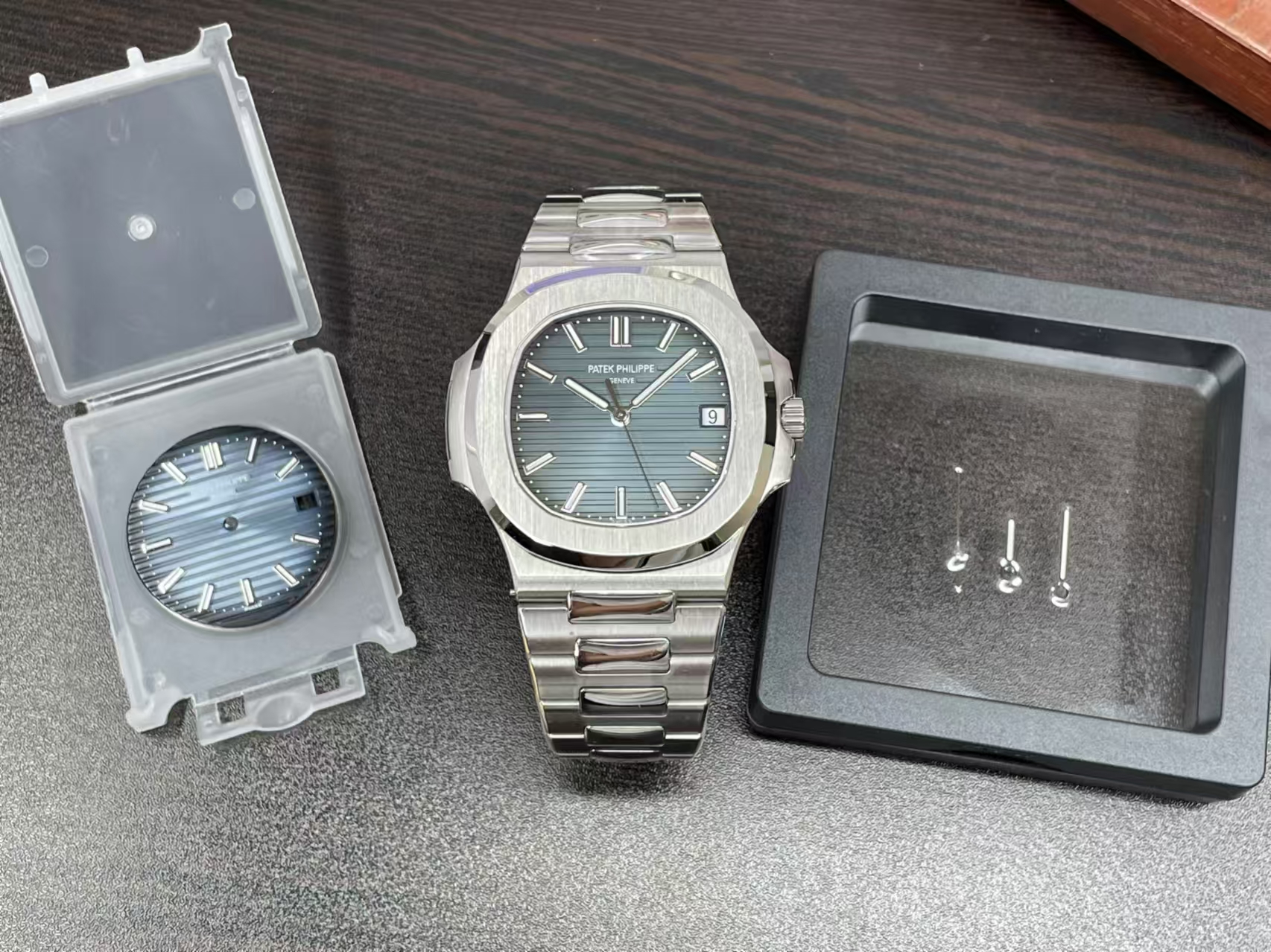 3K Nautilus 5711 Kadranını SW Kadran ve Akrep-Yelkovanla Değiştirme İşi — 16. fotoğraf