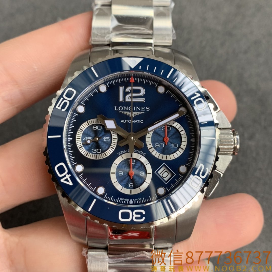 8F Factory Longines Conquest kronograf serisi saat replikası nasıl? Mekanizma gerçeğiyle aynı mı? — 2. fotoğraf