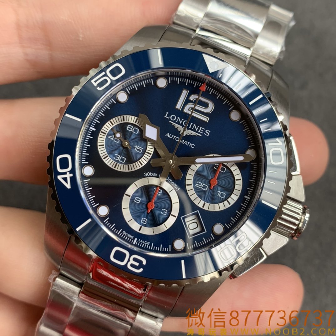8F Factory Longines Conquest kronograf serisi saat replikası nasıl? Mekanizma gerçeğiyle aynı mı? — 6. fotoğraf
