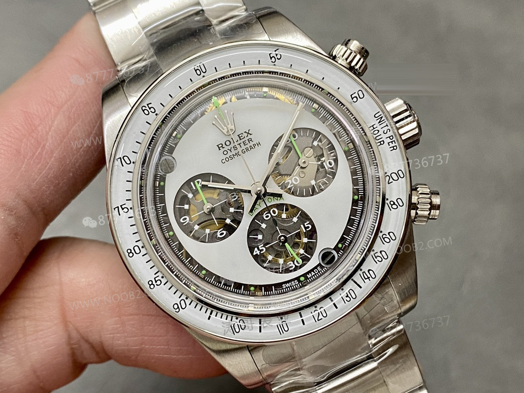 ADG Rolex Daytona Modifiye İskelet Kadran 4130 Mekanizma Ultra Güçlü Lume Bezel — 2. fotoğraf
