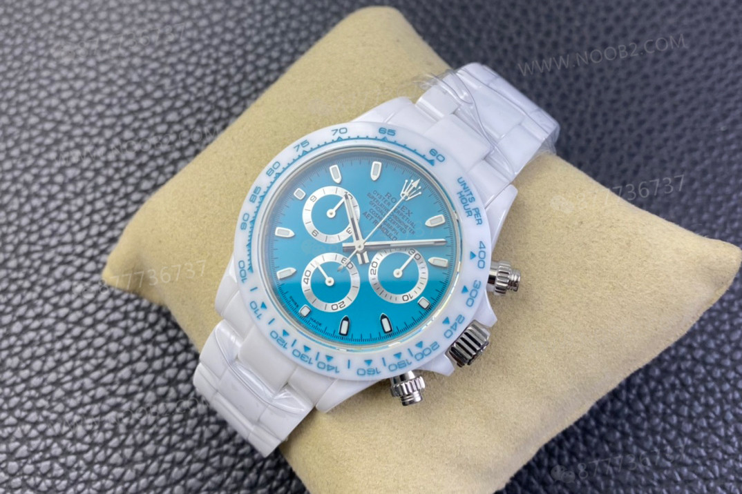 AET modifiye Rolex N Factory 4130 Daytona Abu Dhabi mavi-beyaz seramiğin işçiliği nasıl? — 5. fotoğraf