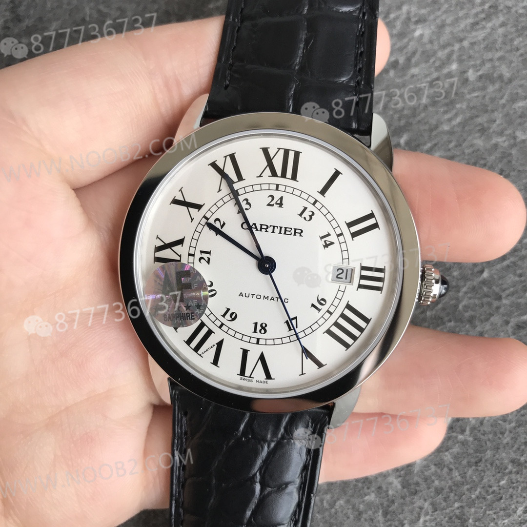 AF Factory Cartier Londra RONDE erkek 42 mm serisi timsah derisi — 2. fotoğraf