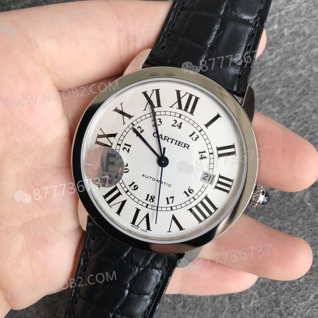 AF Factory Cartier Londra RONDE erkek 42 mm serisi timsah derisi — 3. fotoğraf
