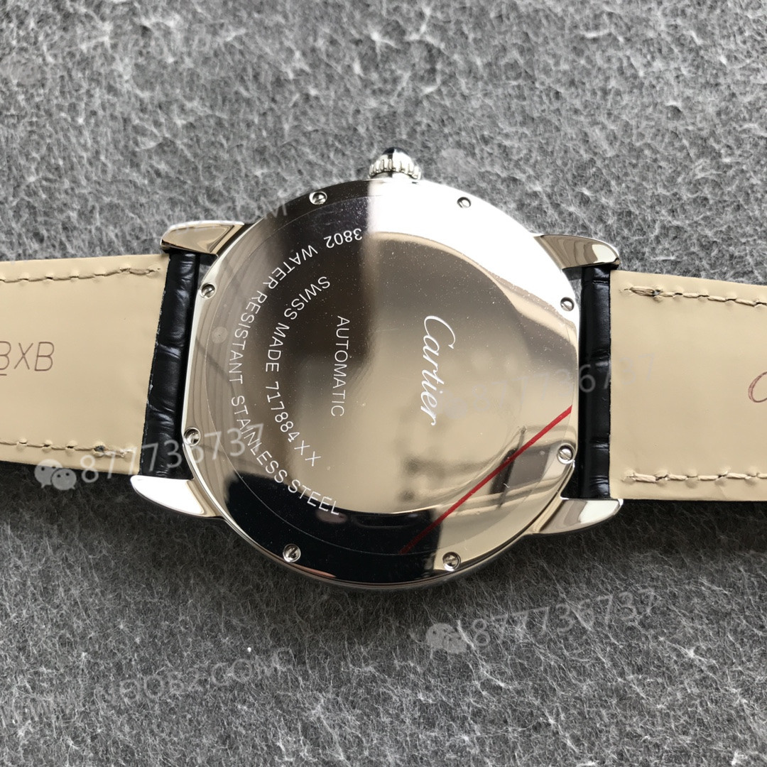 AF Factory Cartier Londra RONDE erkek 42 mm serisi timsah derisi — 8. fotoğraf