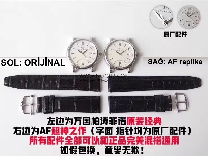 AF Factory IWC Portofino üç akrepli red 60, MKS modelinden nerede daha pahalı? Hangi replika saat daha iyi? Gerçek-replika karşılaştırmalı orijinal incelemeyle bakalım — 12. fotoğraf