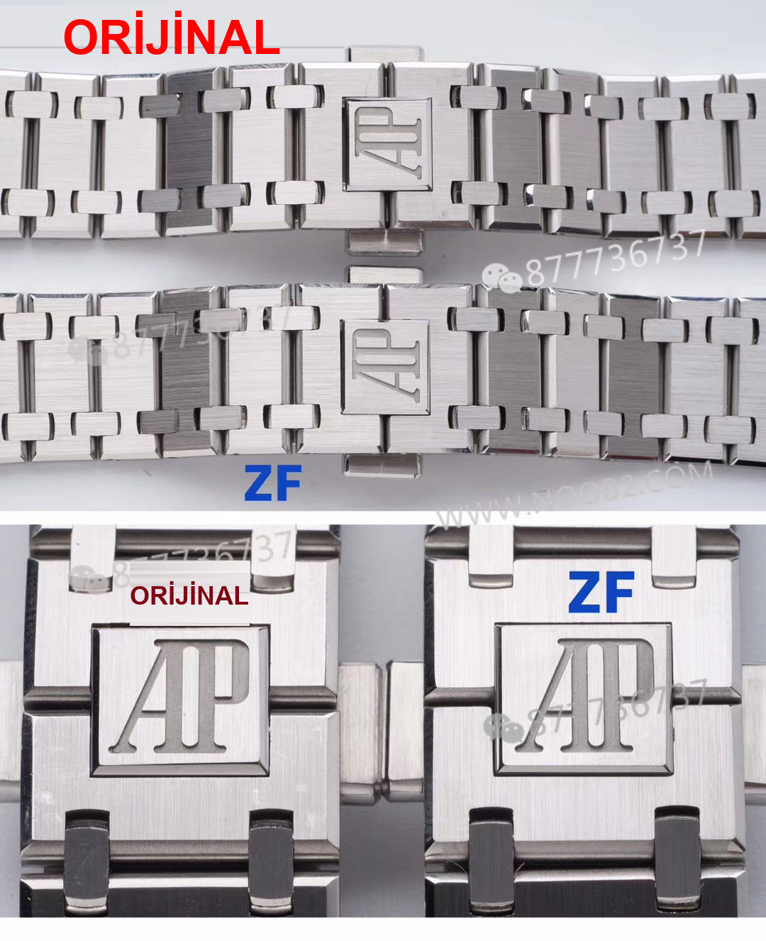 AP15202 için hangi fabrika? ZF Factory Audemars Piguet 15202'nin orijinalle karşılaştırması XF Factory'i geçebilir mi? — 13. fotoğraf