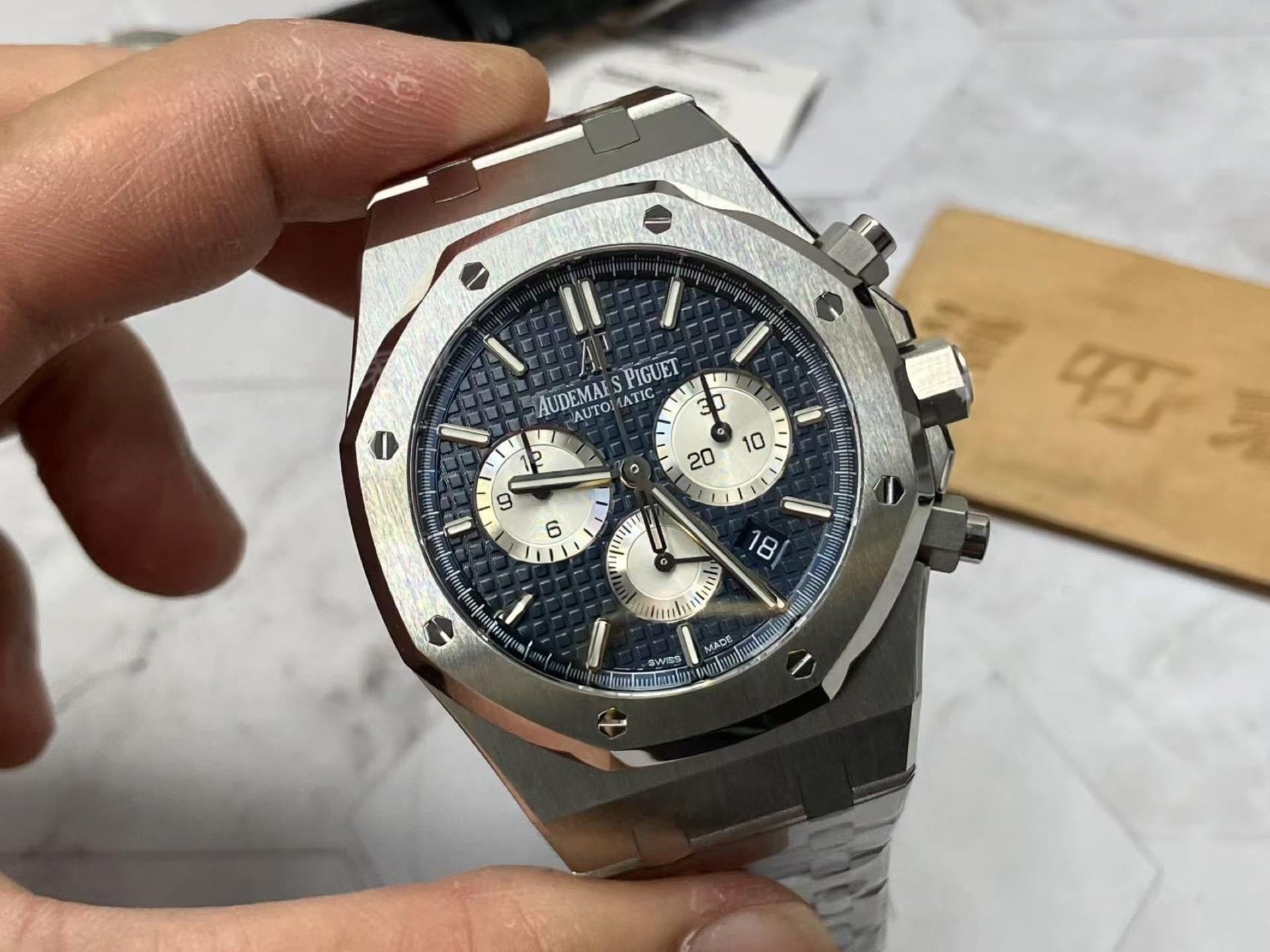 APS Factory Audemars Piguet 26331 mavi kadran, Dandong 4801 tek parça mekanizmayla geliyor: arıza oranı yüksek mi? — 3. fotoğraf