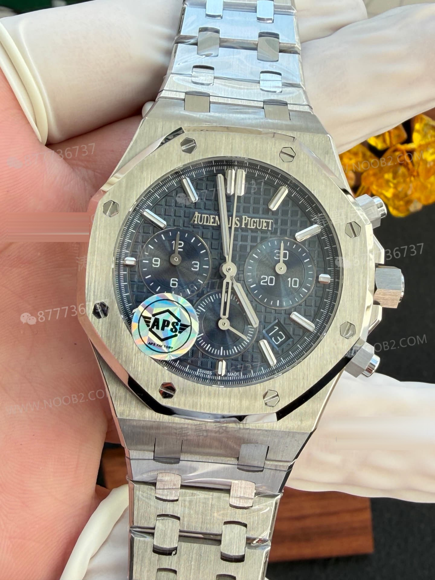 APS Factory Audemars Piguet 26715 küçük çaplı kronograf saat 38 mm — detay işçiliği nasıl? — 4. fotoğraf
