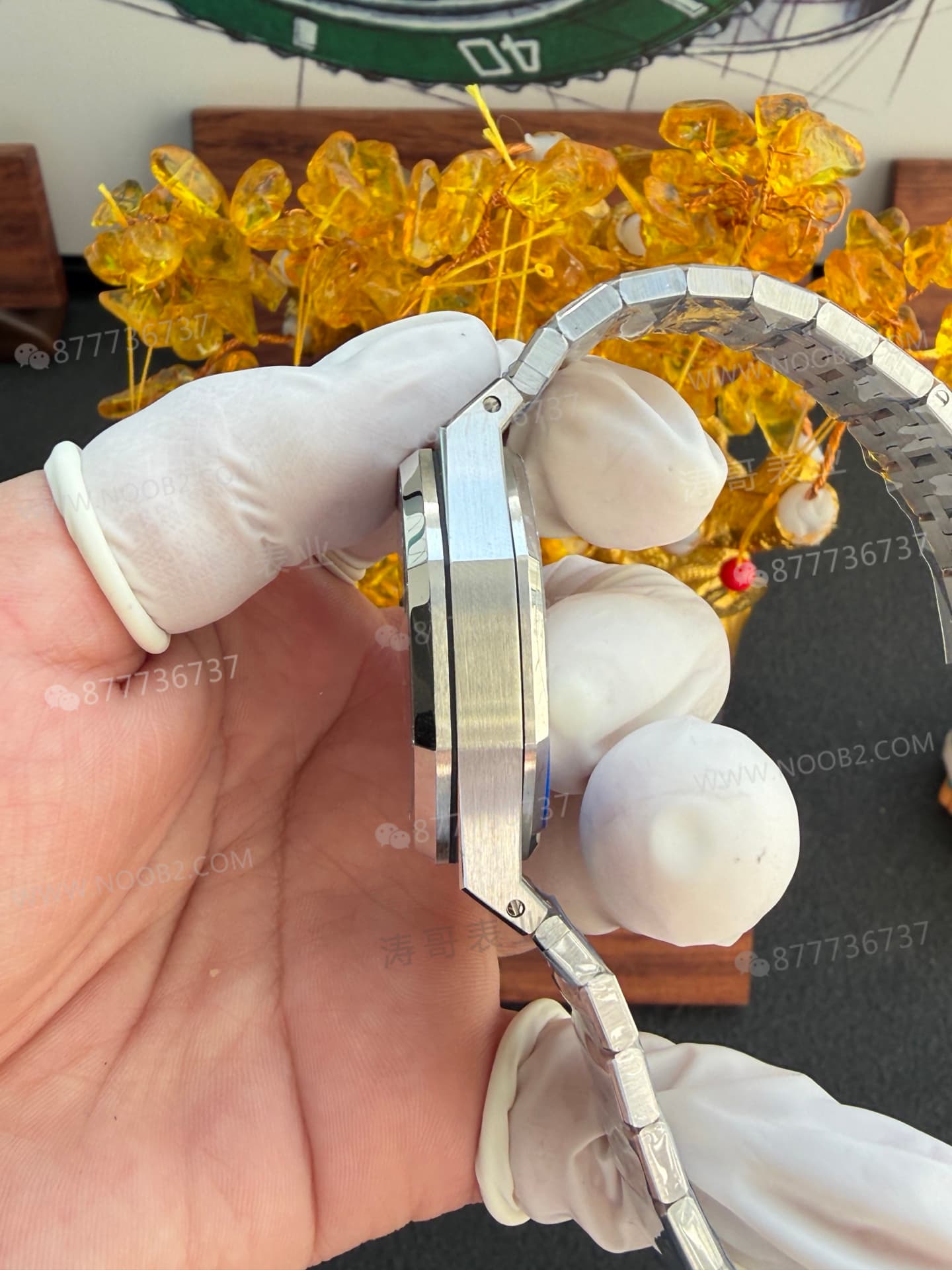 APS Factory Audemars Piguet 26715 küçük çaplı kronograf saat 38 mm — detay işçiliği nasıl? — 9. fotoğraf
