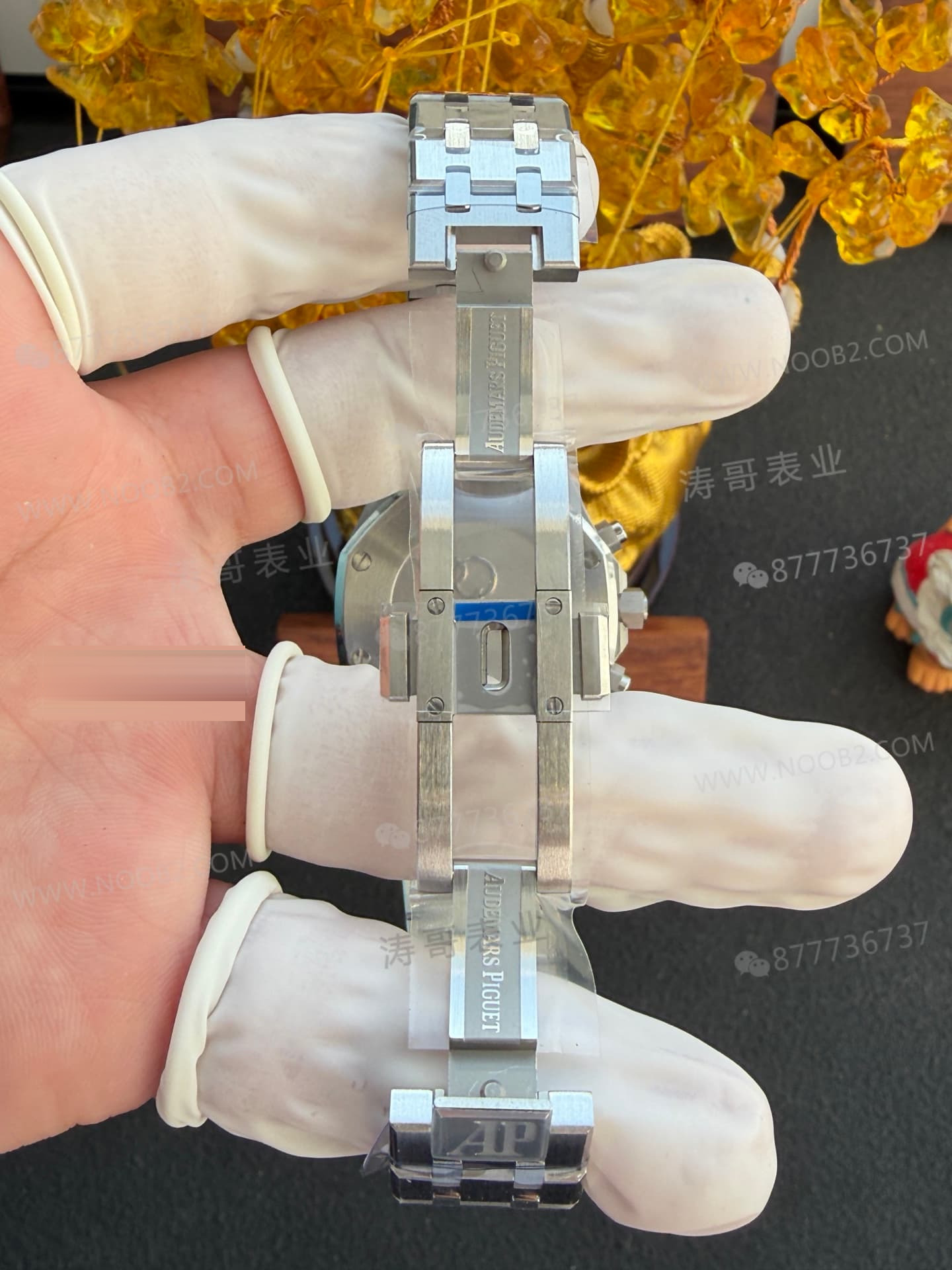APS Factory Audemars Piguet 26715 küçük çaplı kronograf saat 38 mm — detay işçiliği nasıl? — 12. fotoğraf