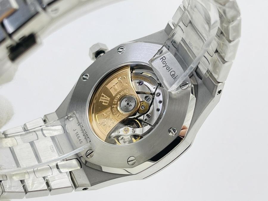 APS Factory Audemars Piguet entegre 3120, en güçlü "çelik kral" 15400 (mavi kadran) saat incelemesi — 7. fotoğraf