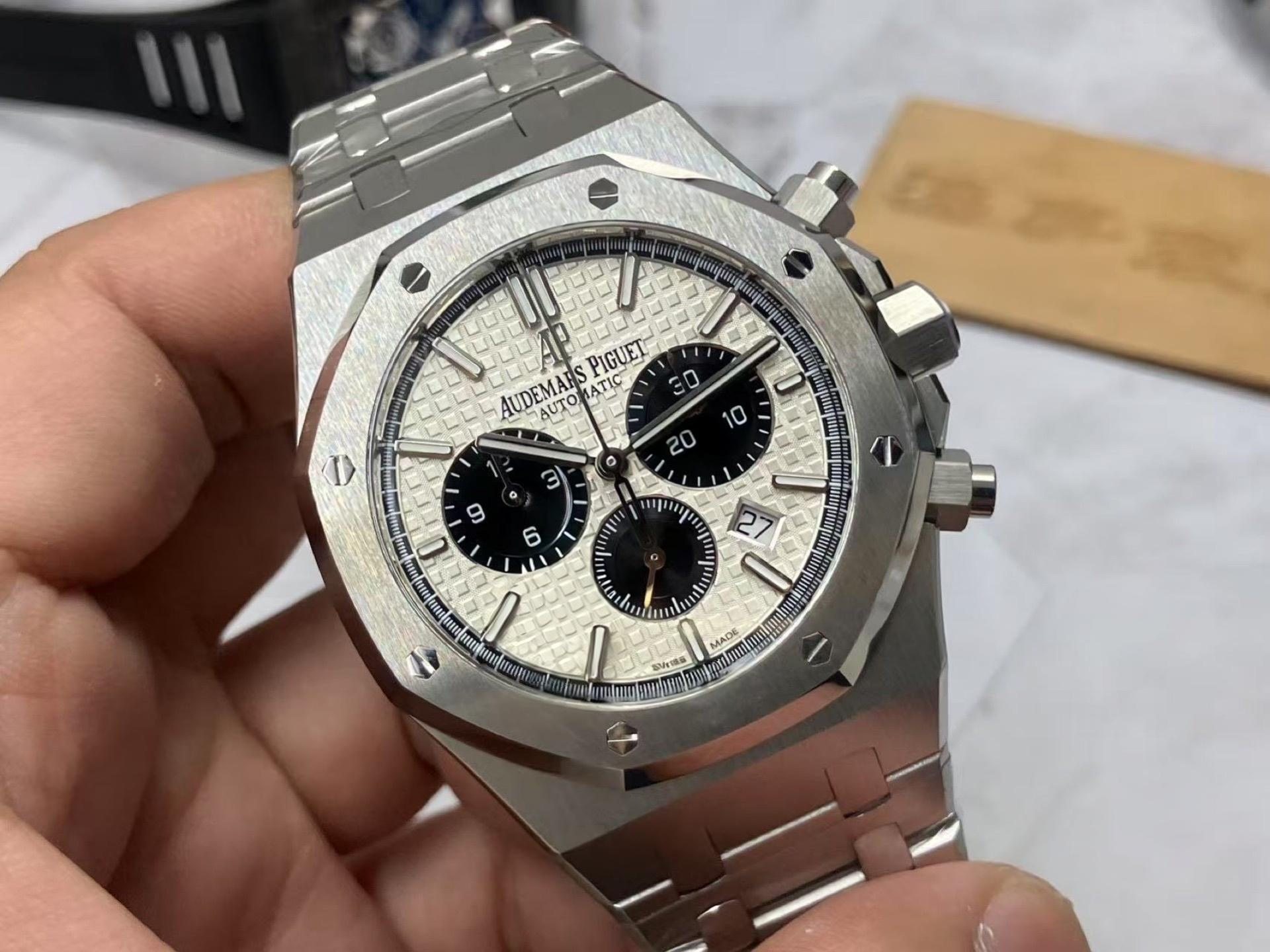 APS Factory Audemars Piguet Royal Oak 26331 beyaz panda entegre kronograf mekanizması almaya değer mi? — 4. fotoğraf