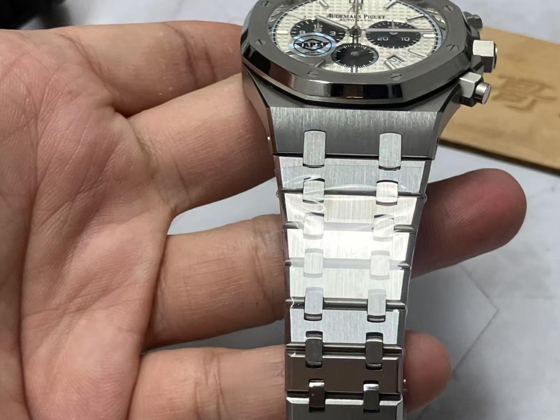 APS Factory Audemars Piguet Royal Oak 26331 beyaz panda entegre kronograf mekanizması almaya değer mi? — 6. fotoğraf