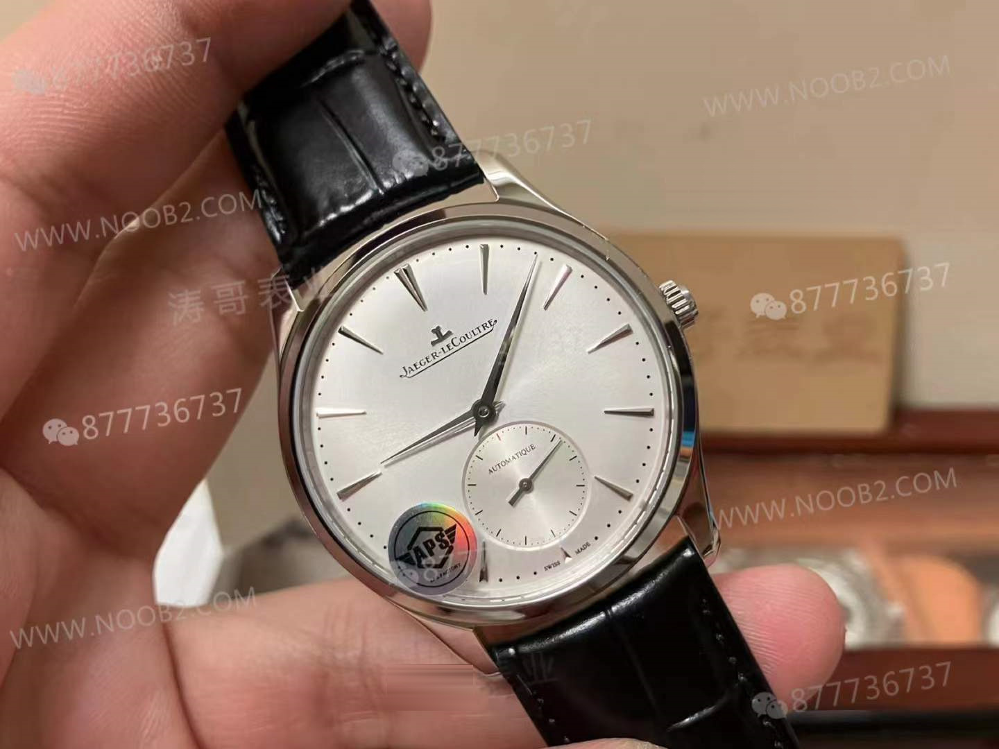 APS Factory Jaeger-LeCoultre Master Ultra Thin iki buçuk ibreli klasik saat 39 mm işçilik incelemesi — 4. fotoğraf