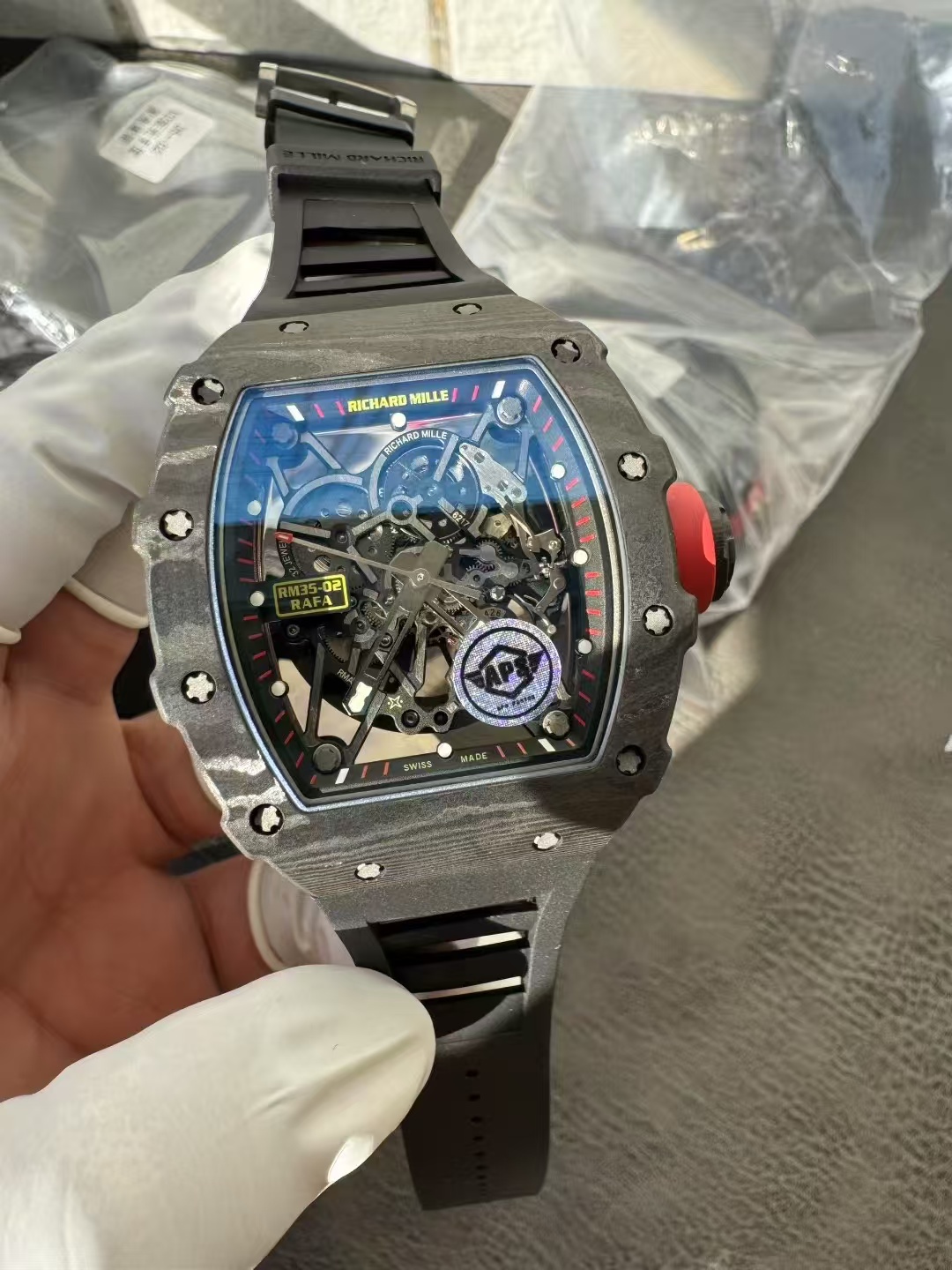 Richard Mille Siyah Karbon Replika