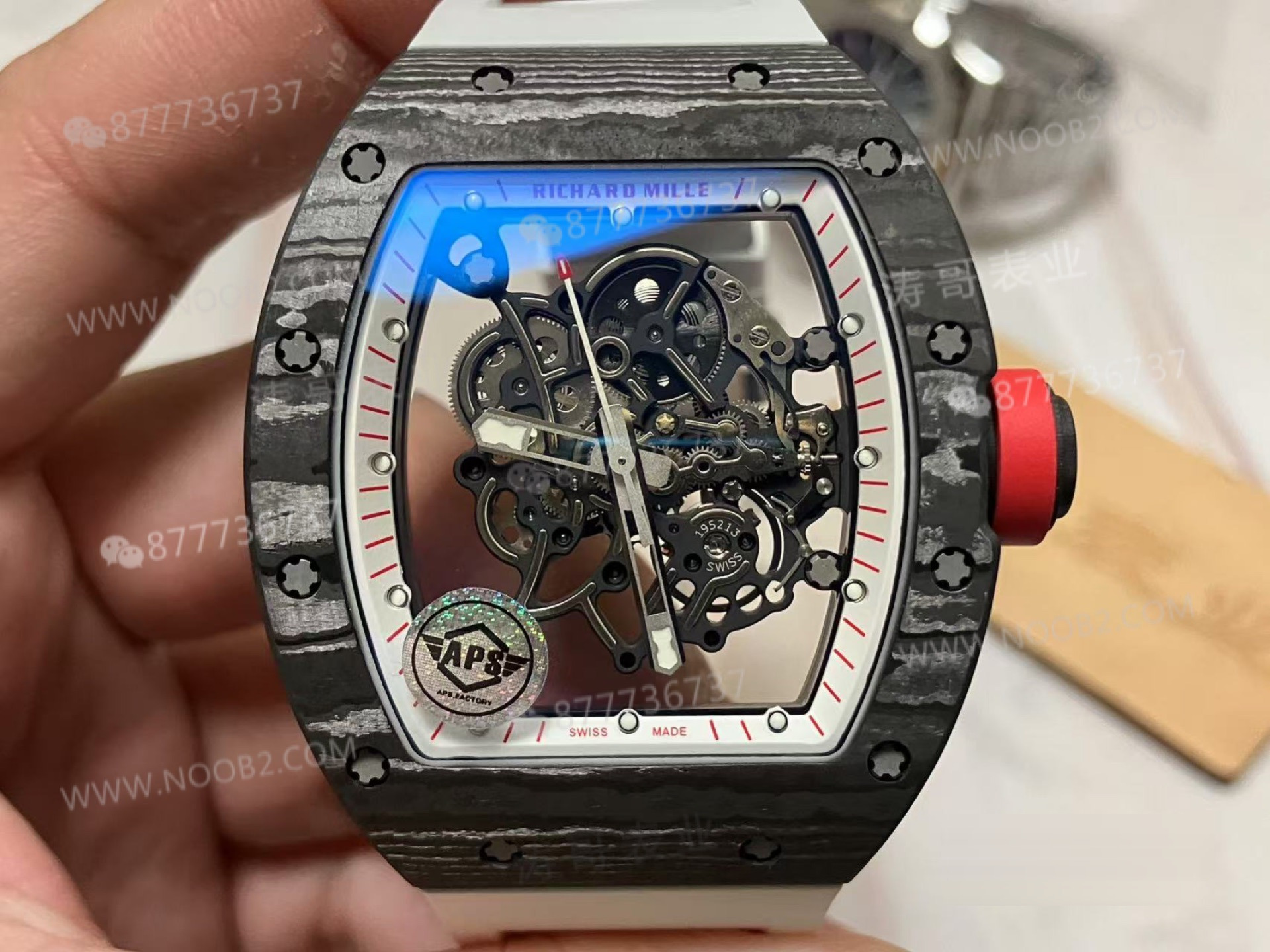 APS Factory Richard Mille karbon fiber RM055 Dandong tek parça mekanizma V2 yükseltilmiş sürümü ZF Factory'i nasıl geride bırakıyor? — 3. fotoğraf