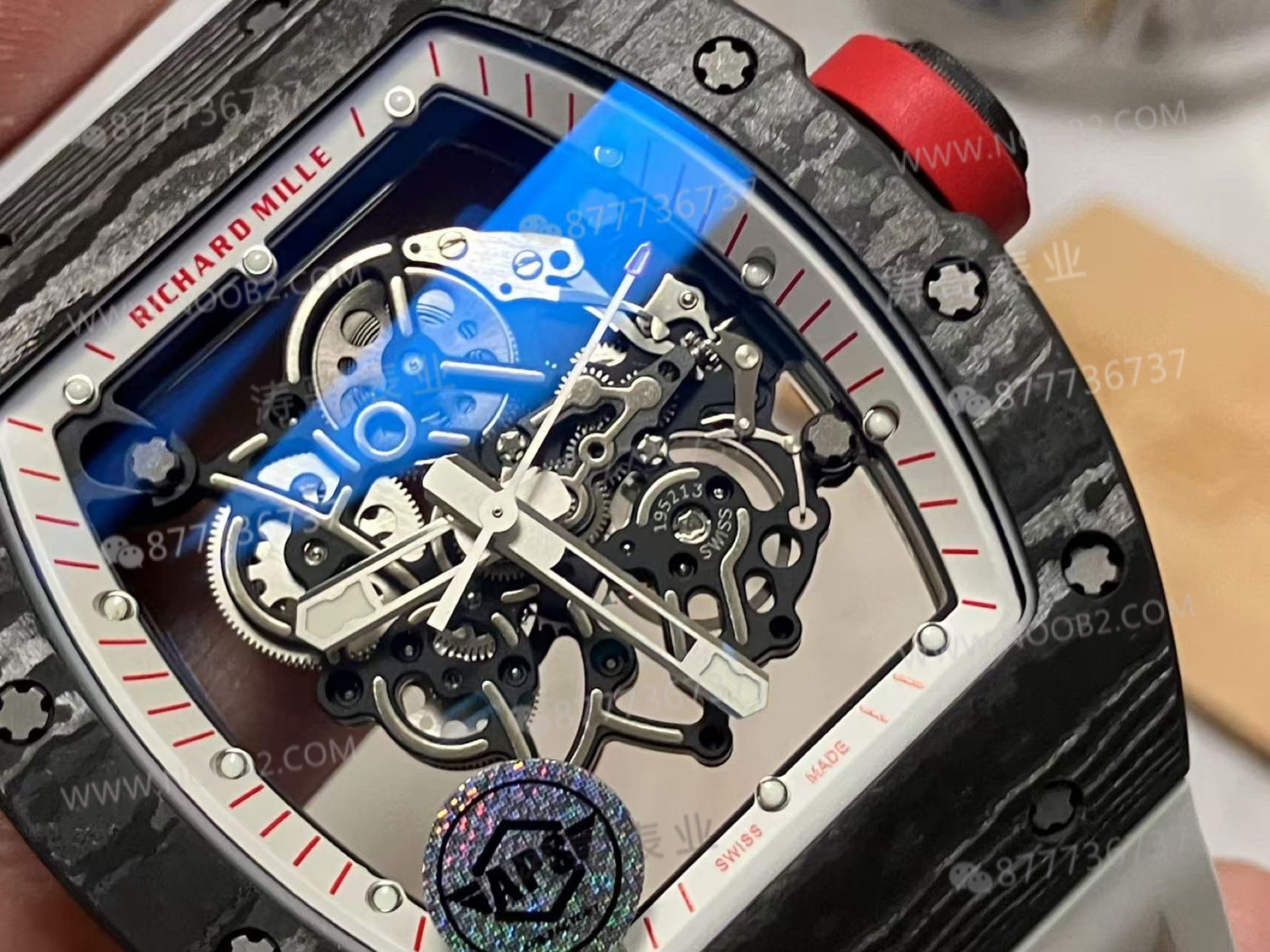 APS Factory Richard Mille karbon fiber RM055 Dandong tek parça mekanizma V2 yükseltilmiş sürümü ZF Factory'i nasıl geride bırakıyor? — 9. fotoğraf