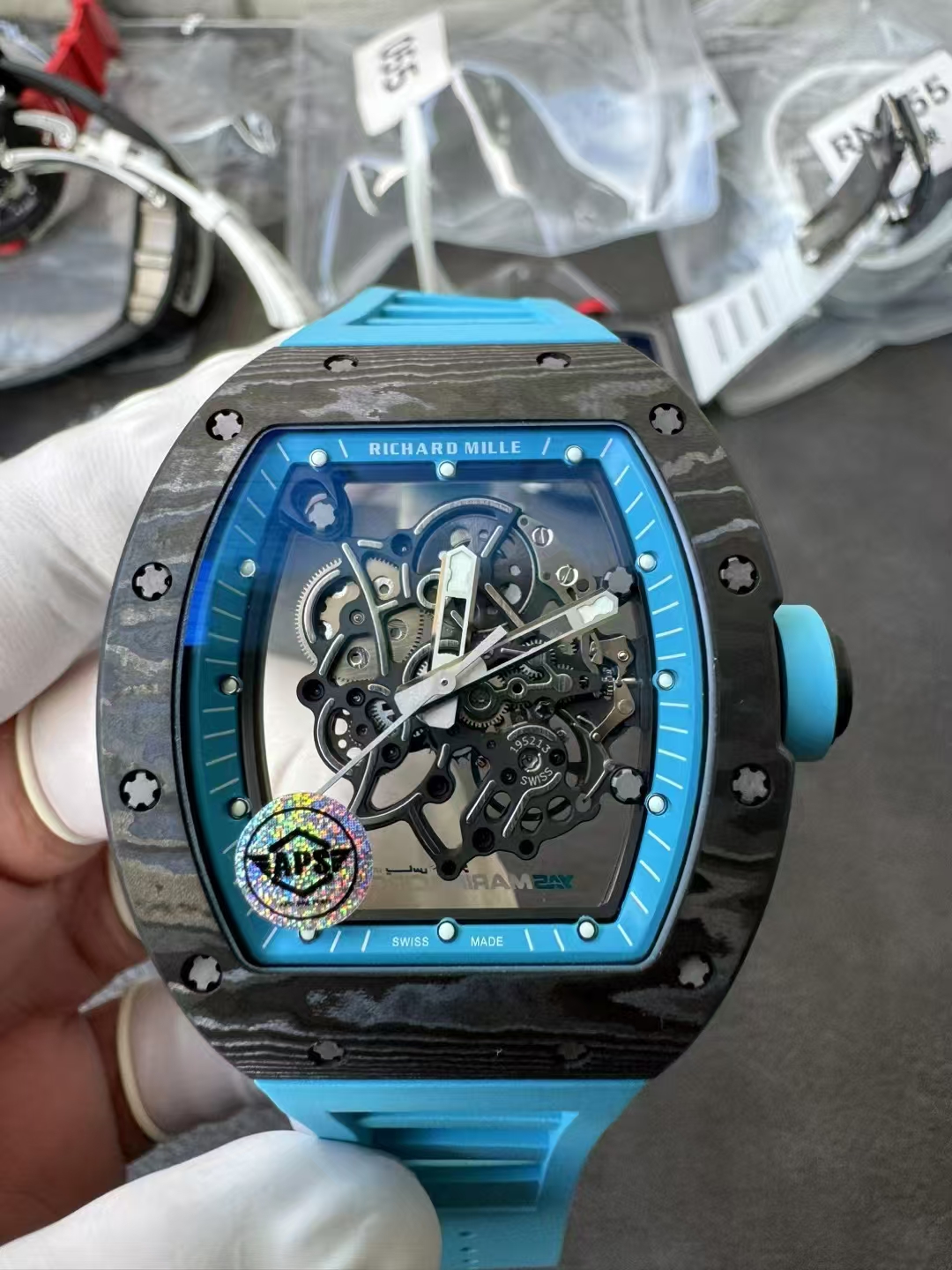 Replika Richard Mille RM055 Mavi