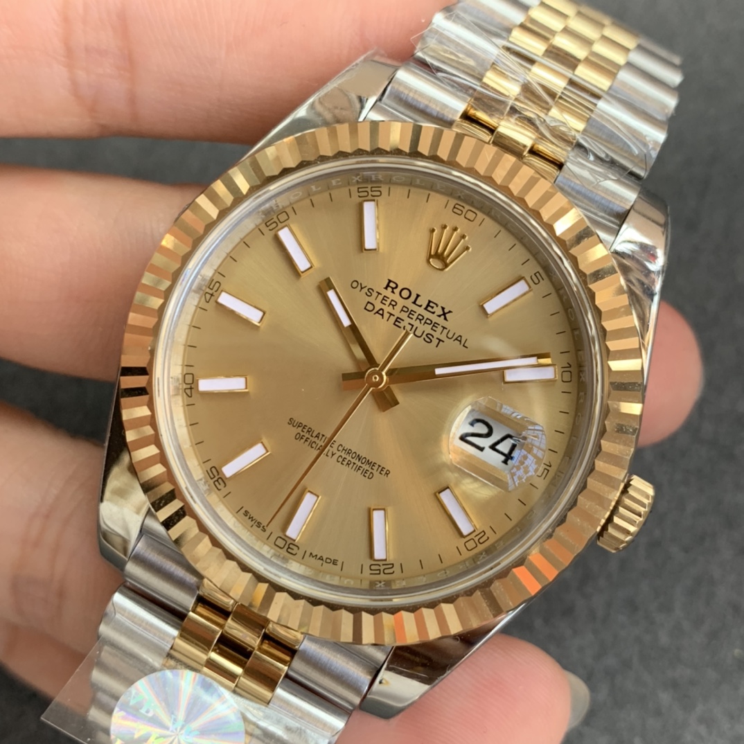 AR Factory İki Altın Renkli 41 mm Datejust Rolex Saati Yayınladı — 3. fotoğraf