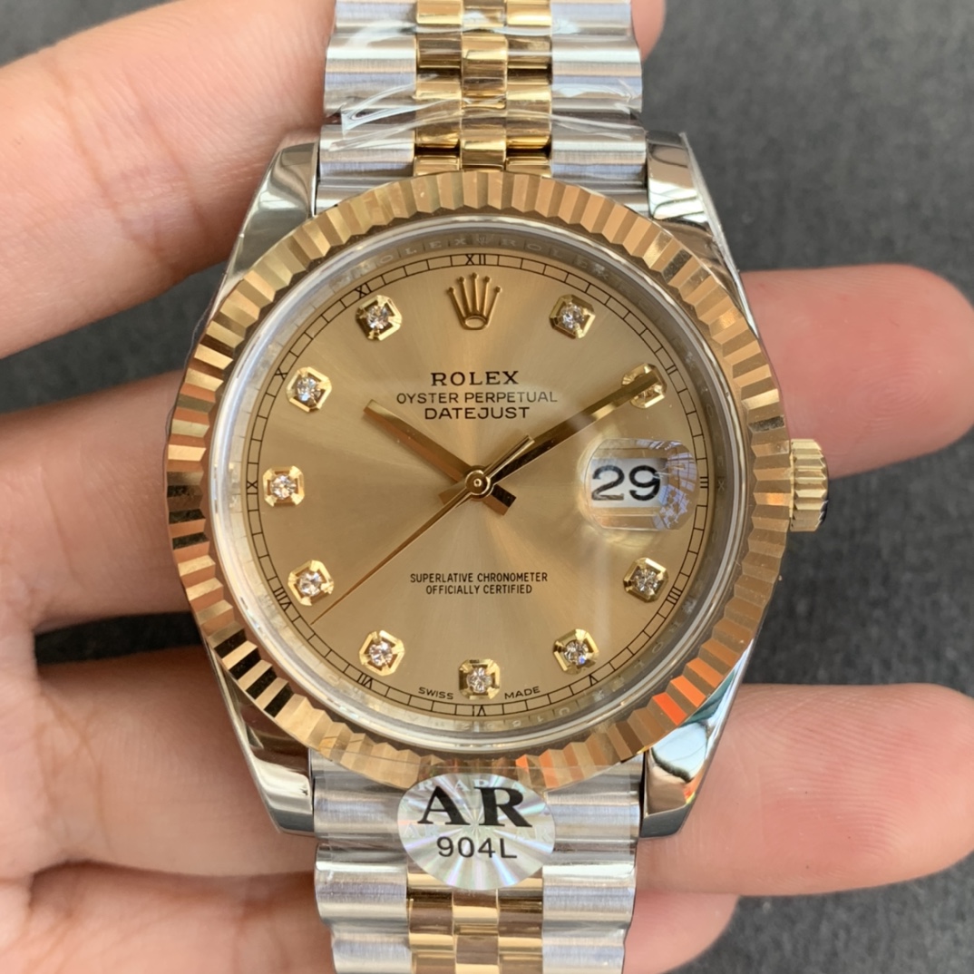 AR Factory İki Altın Renkli 41 mm Datejust Rolex Saati Yayınladı — 10. fotoğraf