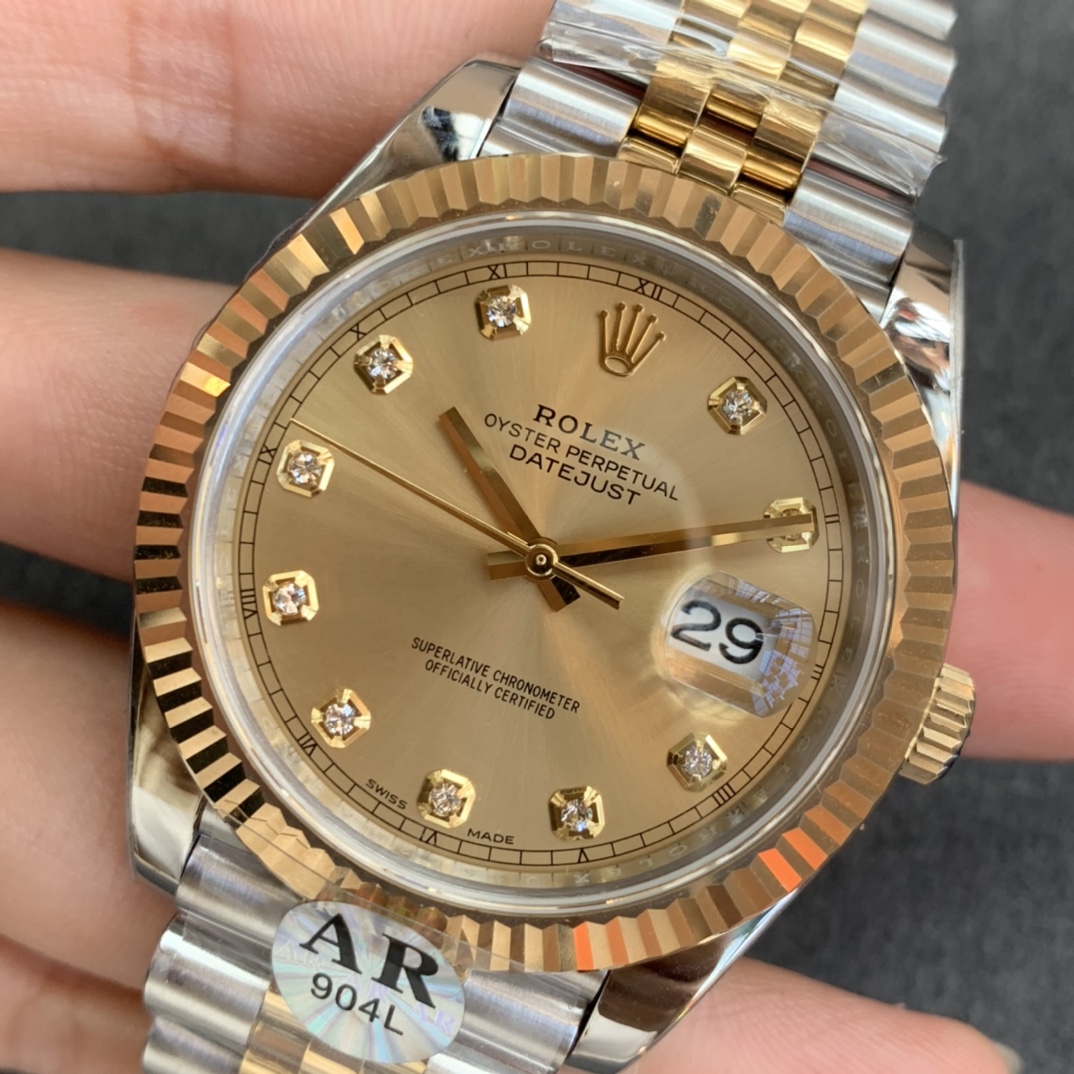 AR Factory İki Altın Renkli 41 mm Datejust Rolex Saati Yayınladı — 12. fotoğraf