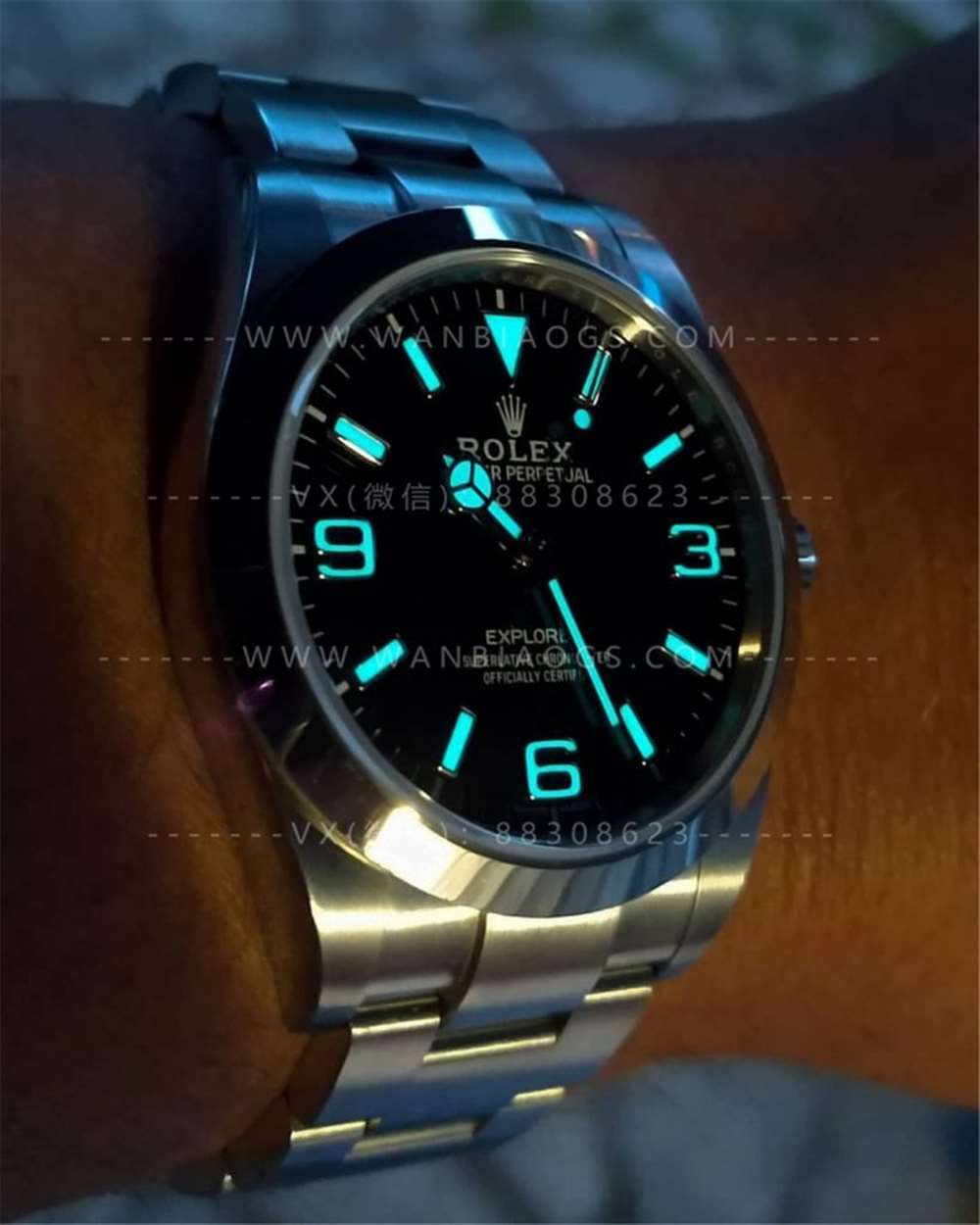 AR Factory Rolex Explorer 1. Nesil «904 Çelik» 214270 Siyah Kadran İşçilik İncelemesi — 7. fotoğraf