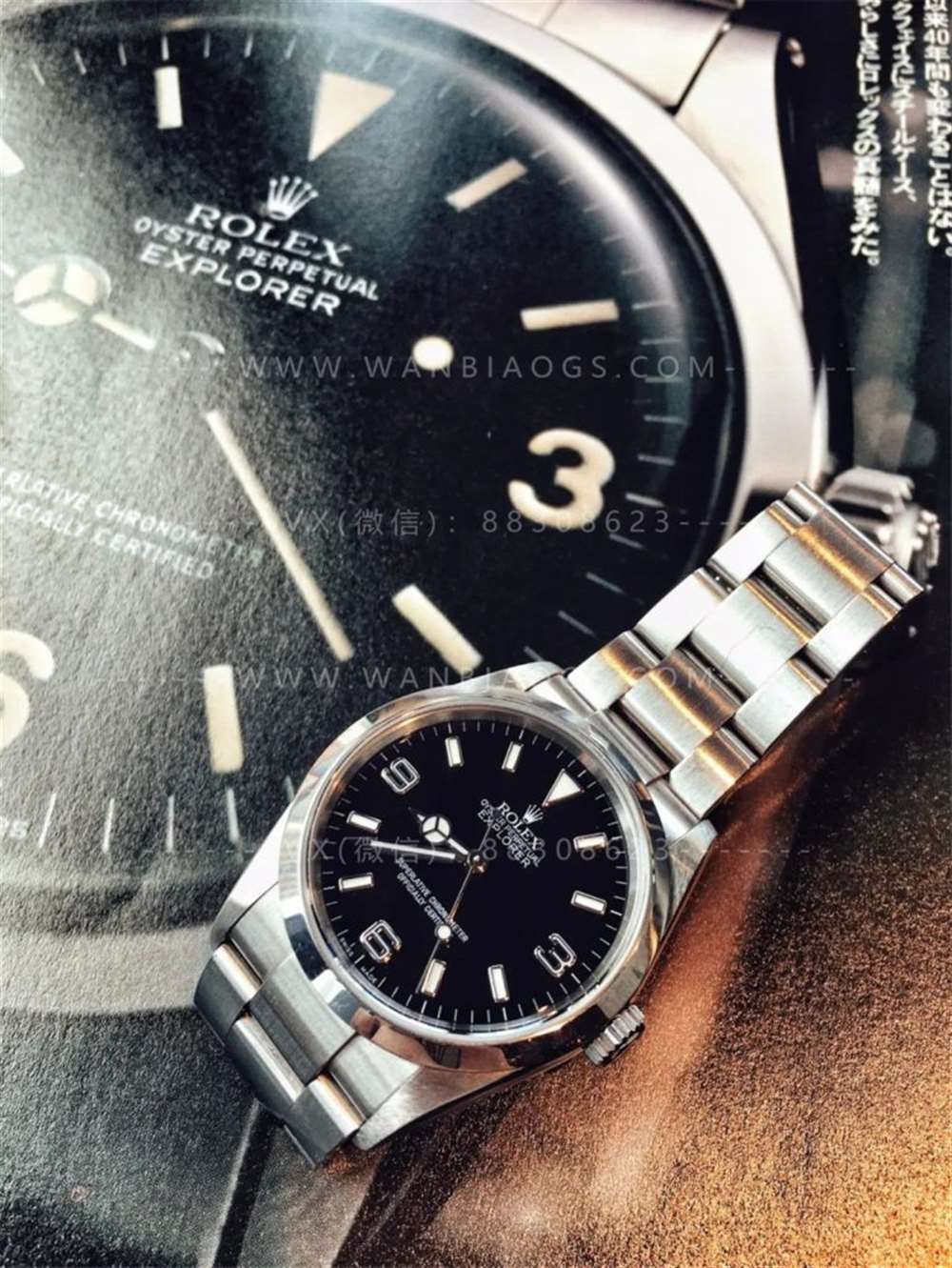 AR Factory Rolex Explorer 1. Nesil «904 Çelik» 214270 Siyah Kadran İşçilik İncelemesi — 10. fotoğraf
