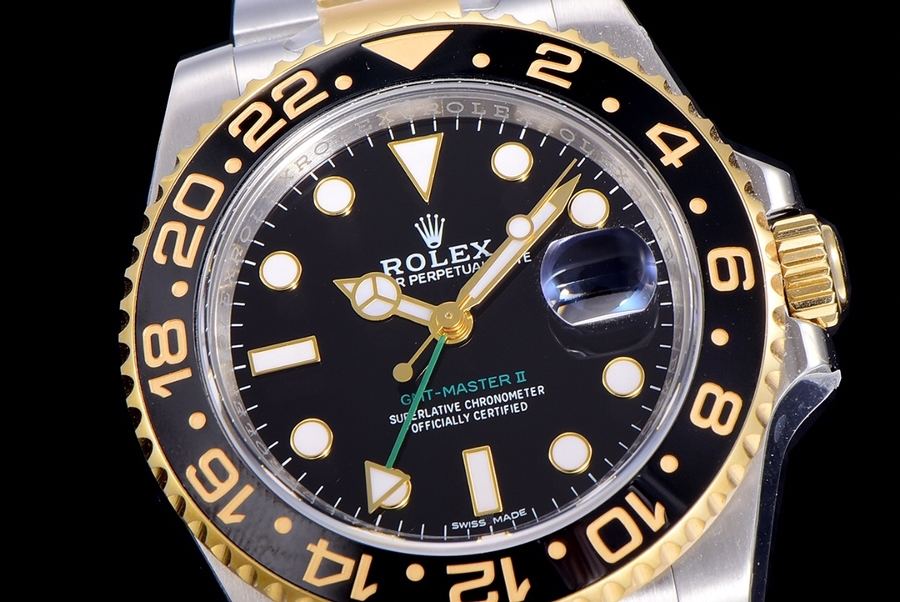 AR Factory Rolex GMT-Master II serisi 116713 altın-çelik model saat incelemesi — 2. fotoğraf