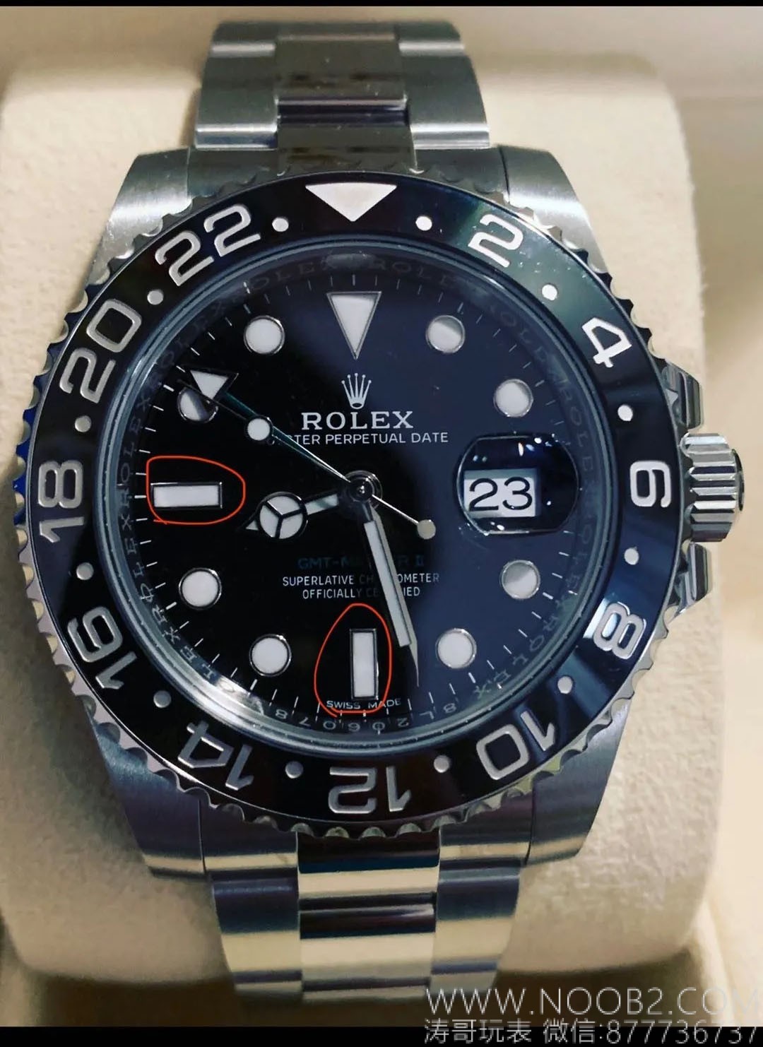 AR Factory Rolex GMT Yeşil İbre Tam Siyah Bezel Yeni Model İncelemesi — 13. fotoğraf