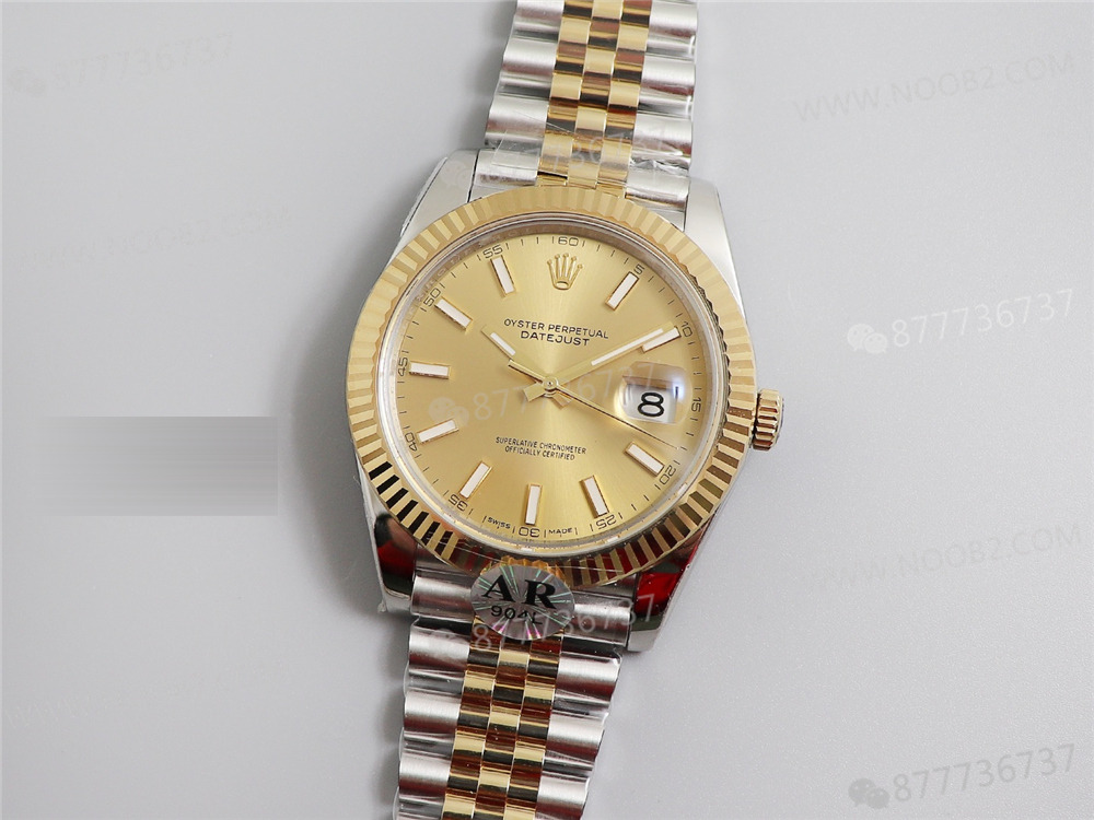 AR Factory Rolex iki renkli Datejust 41 mm saat incelemesi — 3. fotoğraf