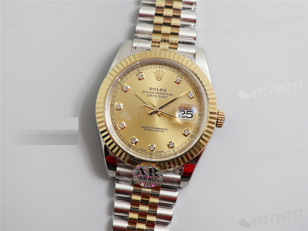 AR Factory Rolex iki renkli Datejust 41 mm saat incelemesi — 4. fotoğraf