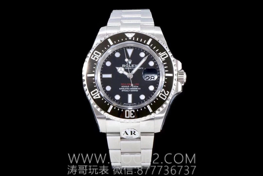 AR Factory Rolex kırmızı yazılı Sea-Dweller V3 versiyonu "tek kırmızı hayalet kral" 904L SEA-DWELLER 126600 Seagull 2824 mekanizmalı replika saat incelemesi — 6. fotoğraf