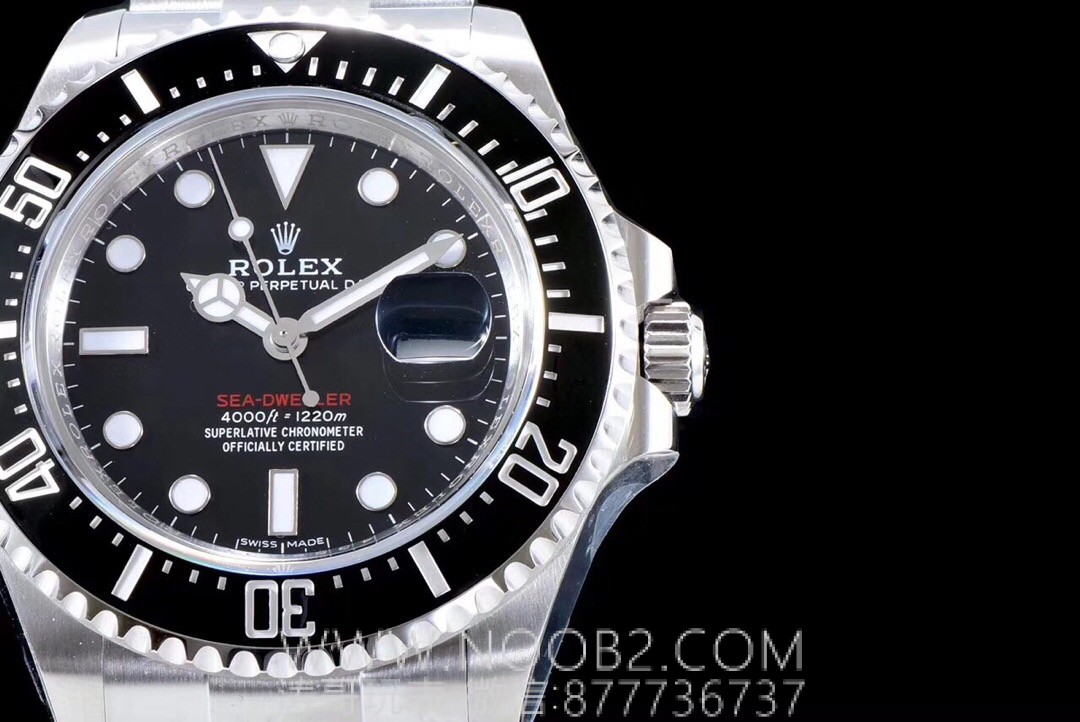 AR Factory Rolex kırmızı yazılı Sea-Dweller V3 versiyonu "tek kırmızı hayalet kral" 904L SEA-DWELLER 126600 Seagull 2824 mekanizmalı replika saat incelemesi — 12. fotoğraf