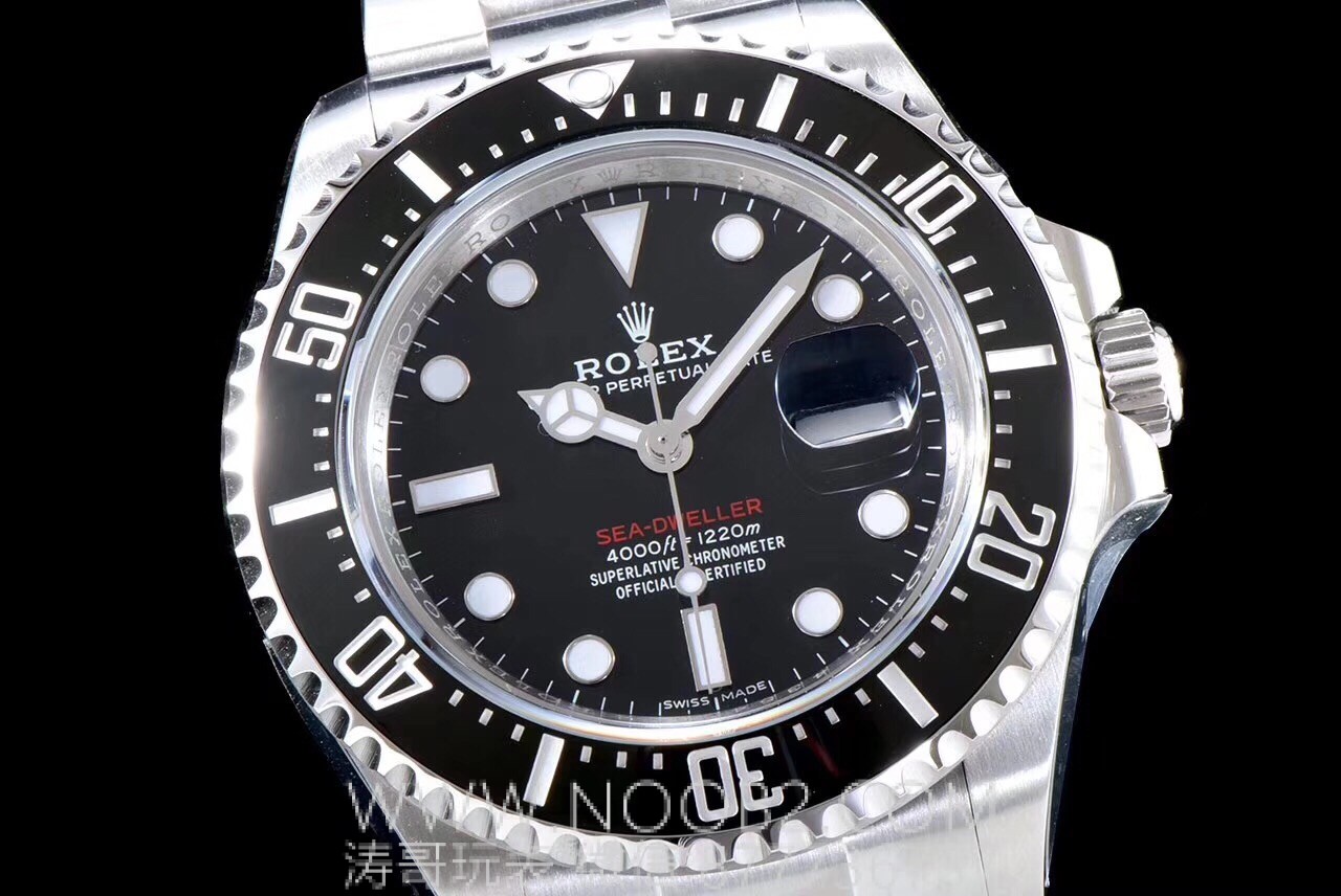 AR Factory Rolex kırmızı yazılı Sea-Dweller V3 versiyonu "tek kırmızı hayalet kral" 904L SEA-DWELLER 126600 Seagull 2824 mekanizmalı replika saat incelemesi — 8. fotoğraf
